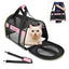 FUNADD Pet Travel Carrier Bag Shoulder Foldable Tote Bag(Pink) - British D'sire