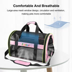FUNADD Pet Travel Carrier Bag Shoulder Foldable Tote Bag(Pink) - British D'sire