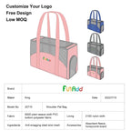 FUNADD Portable Breathable Pet Bag Outdoor Shoulder Tote Bag (Blue) - British D'sire