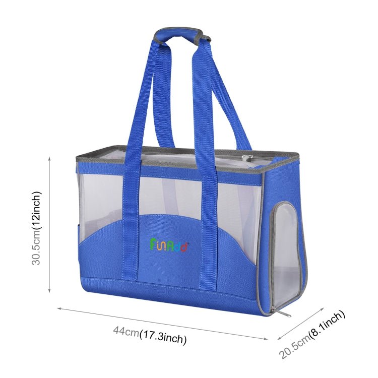 FUNADD Portable Breathable Pet Bag Outdoor Shoulder Tote Bag (Blue) Secondary image