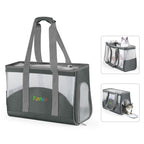 FUNADD Portable Breathable Pet Bag Outdoor Shoulder Tote Bag (Grey) - British D'sire