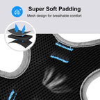 FunAdd Traction Rope Reflective Breathable Nylon Pet Vest Dog Harness, Size: M (Blue) - British D'sire