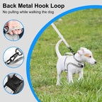 FunAdd Traction Rope Reflective Breathable Nylon Pet Vest Dog Harness, Size: S (Grey) - British D'sire