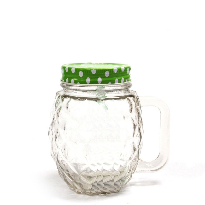 Funky Mason Jar - Pinnapple - Clear - Mason Jars - British D'sire Main image