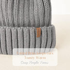 FURTALK Winter Hats for Women Double Layer Fleece Line Beanie Hat with Bobble Pom Pom Hats - Hats & Caps - British D'sire