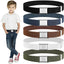 Furuising 5PCS Elastic Kids Belt, Adjustable Kids Belts with Flat Square Buckle, Stretch Toddler Belt for 2 - 15 Years Boys Girls School Trousers Jeans Pants Shorts Dresses - British D'sire