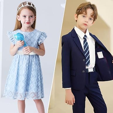 Furuising 5PCS Elastic Kids Belt, Adjustable Kids Belts with Flat Square Buckle, Stretch Toddler Belt for 2 - 15 Years Boys Girls School Trousers Jeans Pants Shorts Dresses - Kids Accessories - British D'sire