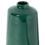 Garda Emerald Glazed Liv Vase - White Ceramic Decorative Vase - Vases - British D'sire