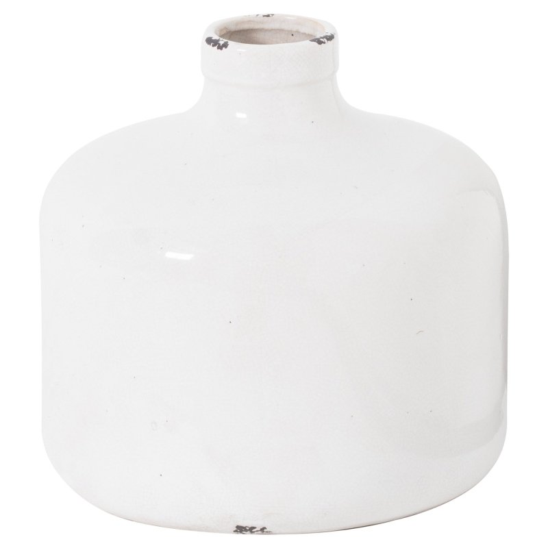 Garda Glazed Eve Vase - Grey Ceramic Decorative Vase - Vases - British D'sire