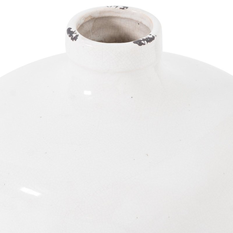 Garda Glazed Eve Vase - Grey Ceramic Decorative Vase - Vases - British D'sire