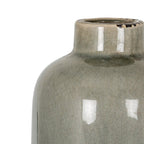 Garda Grey Glazed Raine Vase - White Ceramic Decorative Vase - Vases - British D'sire
