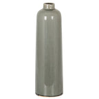 Garda Grey Glazed Raine Vase - White Ceramic Decorative Vase - Vases - British D'sire