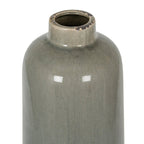 Garda Grey Glazed Raine Vase - White Ceramic Decorative Vase - Vases - British D'sire