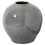 Garda Grey Glazed Regola Vase - Grey Ceramic Decorative Vase - Vases - British D'sire