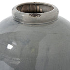 Garda Grey Glazed Tall Juniper Vase - Grey Ceramic Decorative Vase - Vases - British D'sire
