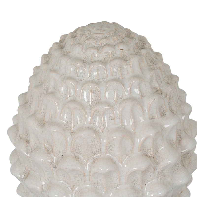 Garda White Decorative Acorn Decorative Ornament - Figurines - British D'sire