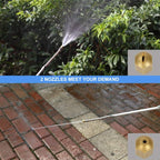 Garden Lawn Irrigation High Pressure Hose Spray Nozzle Car Wash Cleaning Tools (Blue) - British D'sire