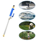 Garden Lawn Irrigation High Pressure Hose Spray Nozzle Car Wash Cleaning Tools (Blue) - British D'sire