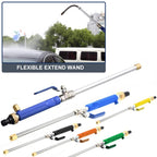 Garden Lawn Irrigation High Pressure Hose Spray Nozzle Car Wash Cleaning Tools (Blue) - British D'sire