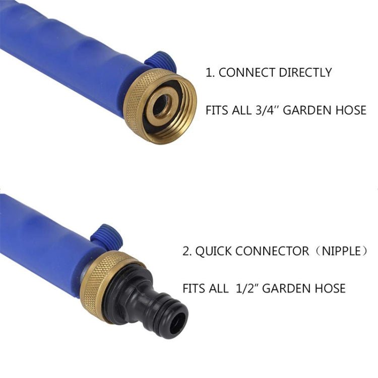 Garden Lawn Irrigation High Pressure Hose Spray Nozzle Car Wash Cleaning Tools (Blue) - British D'sire