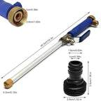 Garden Lawn Irrigation High Pressure Hose Spray Nozzle Car Wash Cleaning Tools (Blue) - British D'sire