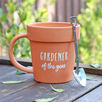 Gardener of the Year Pot Mug and Shovel Spoon - Coffe Mug - British D'sire