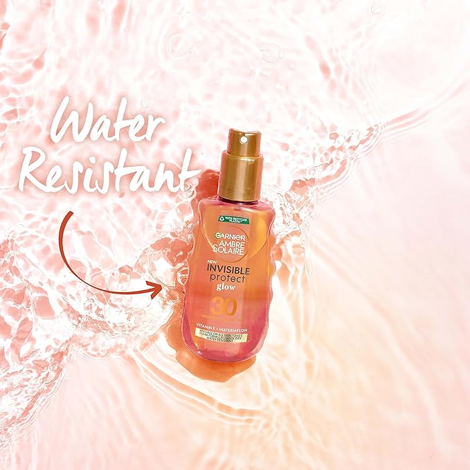 Garnier Ambre Solaire Invisible Protect Glow, Sun Protection Spray SPF30, 150ml - British D'sire