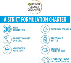 Garnier Ambre Solaire Invisible Protect Refresh Spray SPF50, Invisible Finish Transparent Sun Cream Spray, High Sun Protection Factor 50 SPF, Water Resistant Sunscreen, UVA & UVB Protection, 200ml - British D'sire