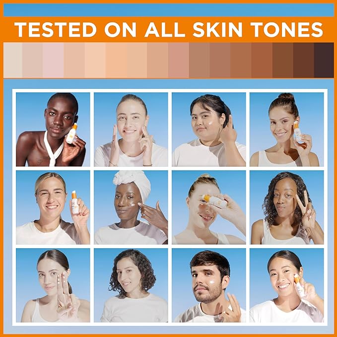 Garnier Ambre Solaire SPF 50+ Super UV Invisible Serum Moisturiser for Face, High Protection Against UVA & UVB, Sun Cream for all Skin Types, With Hyaluronic Acid, Vitamin E & Ceramides, Vegan, 30ml - British D'sire