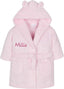 Gembroidery Personalised Baby Bathrobe Hooded Fleece Dressing Gown Super Soft Gifts Bath Robe For Boys Girls Cute Teddy Ears 0 - 4 Years - Baby Robes - British D'sire