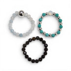 Gemstone Ring Set - Endless Ocean - Nymph Nature Inspired Gemstone Ring Sets - British D'sire