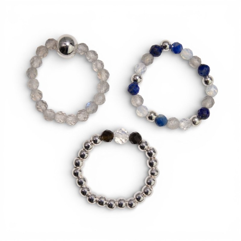 Gemstone Ring Set - Northern Lights Secondary image