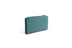 Genuine Full Grain Leather Purse RFID With Ring Detail Aqua - British D'sire