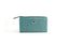 Genuine Full Grain Leather Purse RFID With Ring Detail Aqua - British D'sire