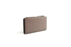 Genuine Full Grain Leather Purse RFID With Ring Detail Taupe - British D'sire