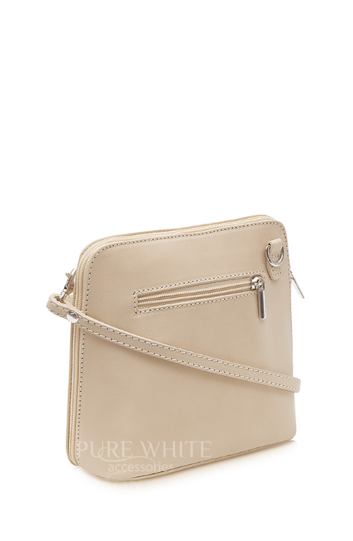 Genuine Italian Suede Triangular Hand Bag - Leather Handbag - British D'sire Main image