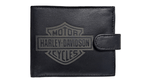 Genuine Leather Harley davidson Wallet with RFID, Safety Chain Gift boxed - Limited Stock - British D'sire