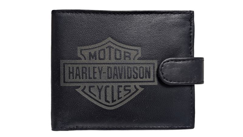 Genuine Leather Harley davidson Wallet with RFID, Safety Chain Gift boxed - Limited Stock - British D'sire