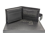 Genuine Leather Mercedes AMG Badge Wallet Sport Wallet, Key Fob, Pen & Cufflinks Boxed Gift Set - British D'sire