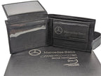 Genuine Leather Mercedes AMG Wallet Sport Wallet, Key Fob, Pen & Cuff links Boxed Gift Set - British D'sire