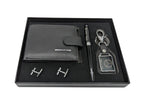 Genuine Leather Mercedes AMG Wallet Sport Wallet, Key Fob, Pen & Cuff links Boxed Gift Set - British D'sire