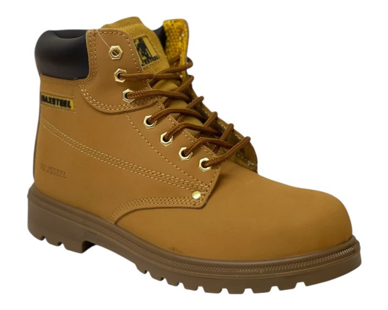 Genuine Leather Steel Toe Cap Safety Work Boots - Boots - British D'sire