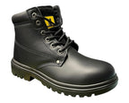 Genuine Leather Steel Toe Cap Safety Work Boots - Boots - British D'sire