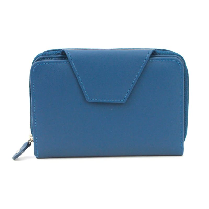 Genuine Soft Leather Purse Black RFID protection - British D'sire