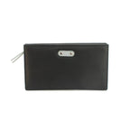 Genuine Soft Leather Purse RFID protection Black & Grey - British D'sire
