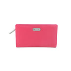 Genuine Soft Leather Purse RFID protection Fuchsia & Grey - British D'sire