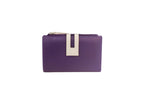 Genuine Soft Leather Purse RFID protection Purple - British D'sire