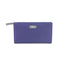 Genuine Soft Leather Purse RFID protection Violet & Grey - British D'sire