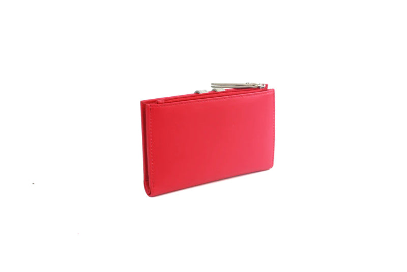 Genuine Soft Leather Purse RFID protection Watermelon - British D'sire