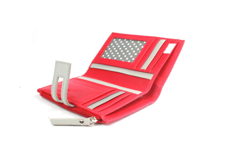 Genuine Soft Leather Purse RFID protection Watermelon - British D'sire